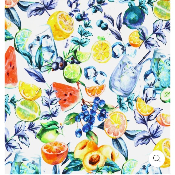 Luchiano Visconti Fruit Print Short-Sleeve Woven Men's Shirt, Size Small - Picture 3 of 6